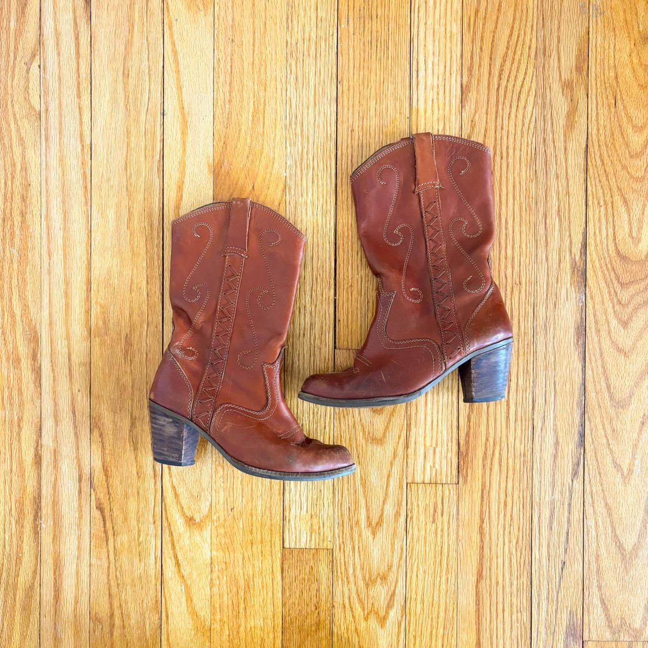 Wooden Heel Boots - Etsy