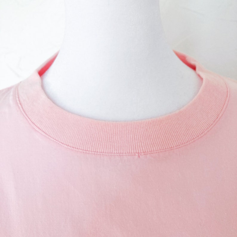 80s Eddie Bauer Cotton Link Pink Single Stitch Short Sleeve Pocket Tee Large/Extra Large/1X image 5