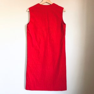 red long jumper dress