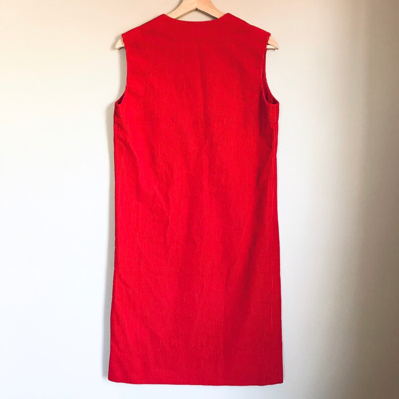 red jumper dress