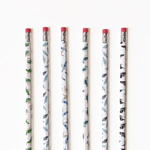 Bird Theme Pencil Set | Set of 6 | Writing Pencils | Colorful Pattern Pencils | Cute Stationery | Gift for Friend | Gift Ideas