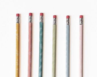 Wildflower Pencil Set | Colorful Stationery, Teacher Gift