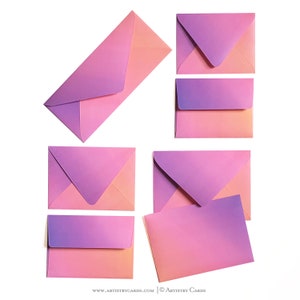 Instagram | Colourful Envelopes | 10 in each pack | Sizes come in A2, A6, A7 and #10 patterned envelopes | Euro and square flap style