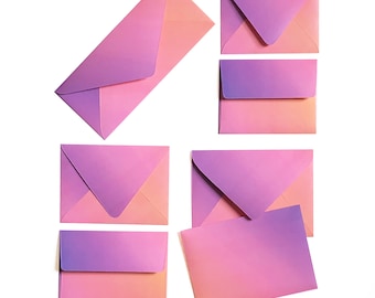 Colorful Patterned Envelopes | Euro & Square Flap, 10 Pack