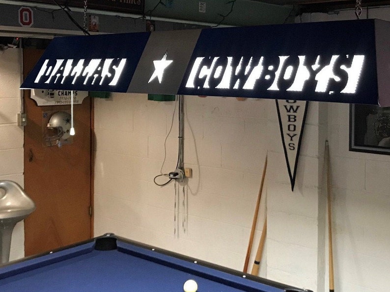 dallas cowboys pool table light