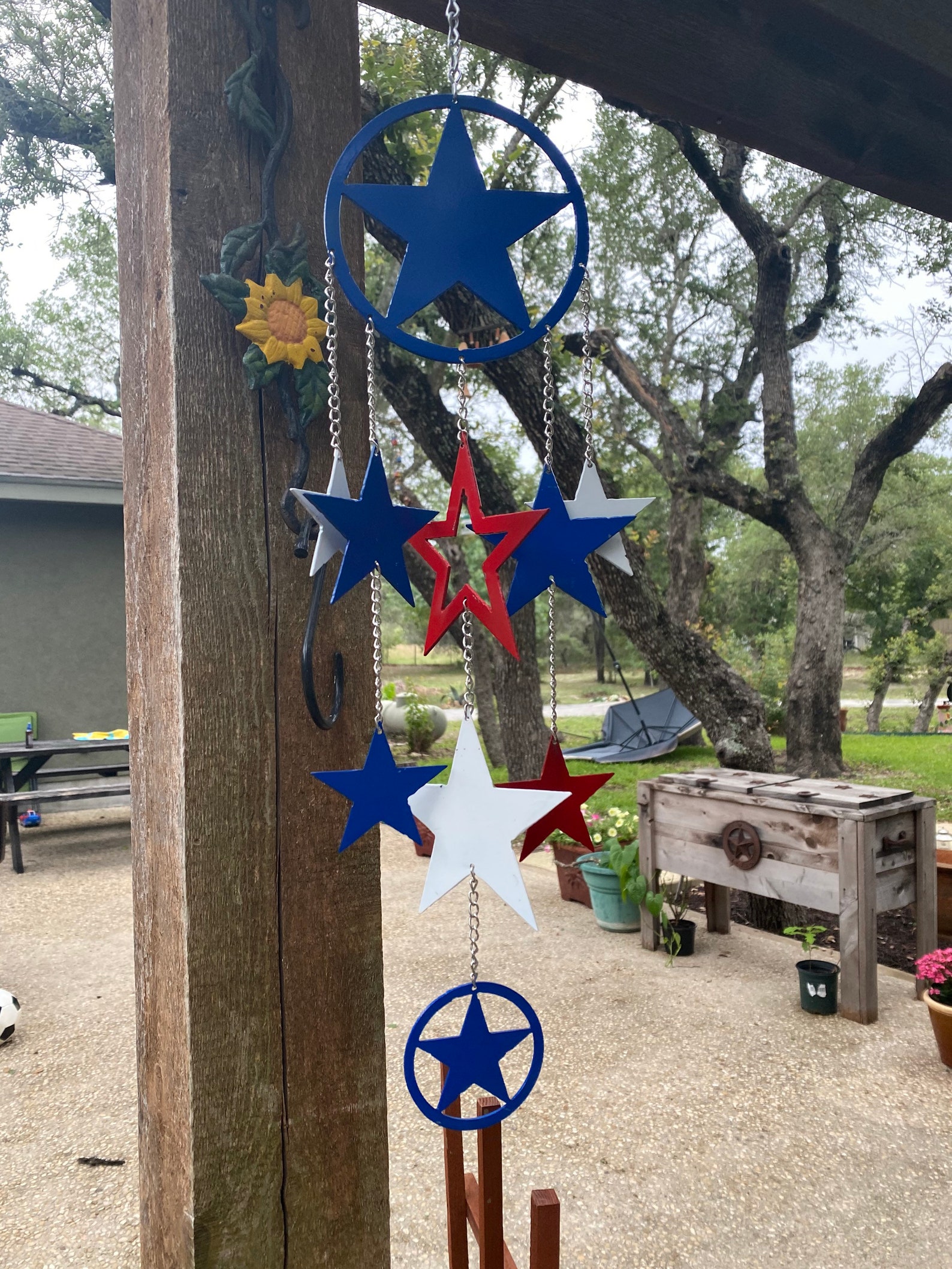 Wind Chimes Patriotic Wind Chimes Custom Made USA America Etsy