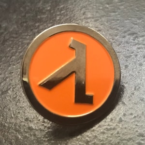Lambda Enamel Pin