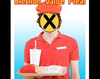 Funny Election Mini Zine: Politics & Mall Food Courts