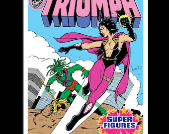 Triumph Super Figures Mini Comic Zine: 1980s Homage
