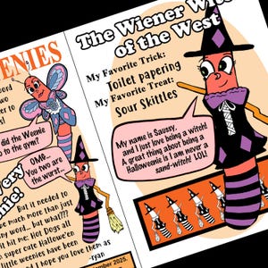 Halloweenies Zine – Hot Dog Halloween Costumes image 2