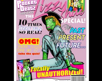 Lizzy Shue Special: Teen Celebrity Satire Zine with Pin-Ups