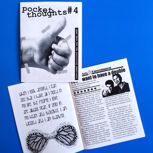 Pocket Thoughts 1-10 Zine Collection Bundle Pack featuring art, prose, comics, poetry, humor, photography, rants, and more Pocket Thoughts #4