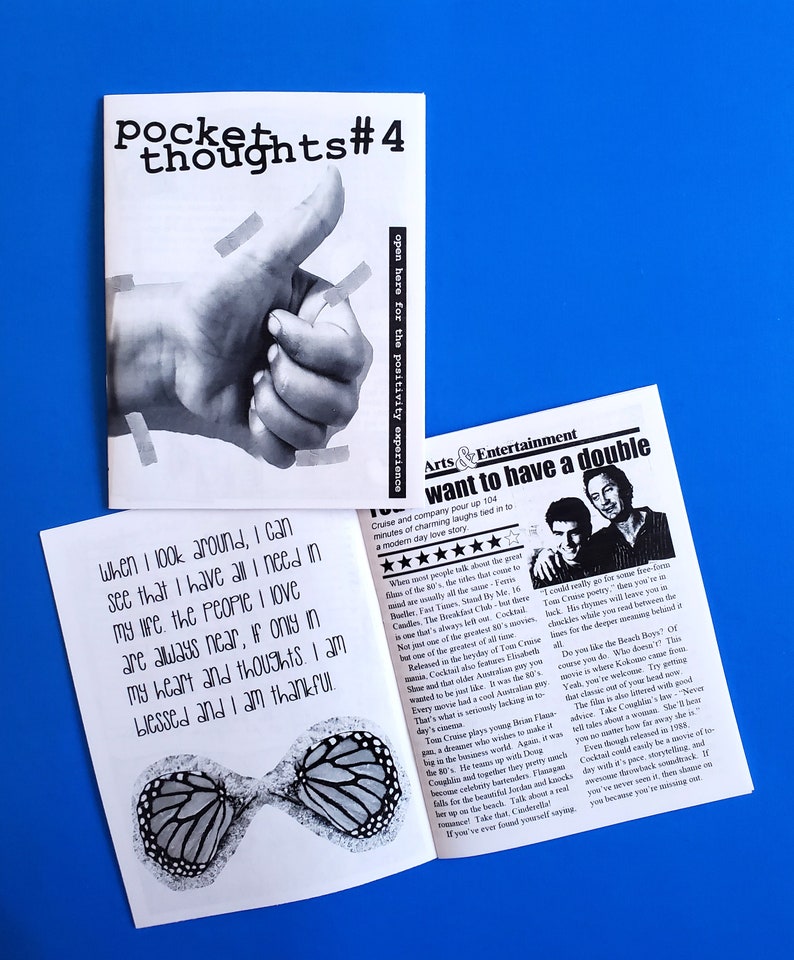 Pocket Thoughts 1-10 Zine Collection Bundle Pack featuring art, prose, comics, poetry, humor, photography, rants, and more Pocket Thoughts #4