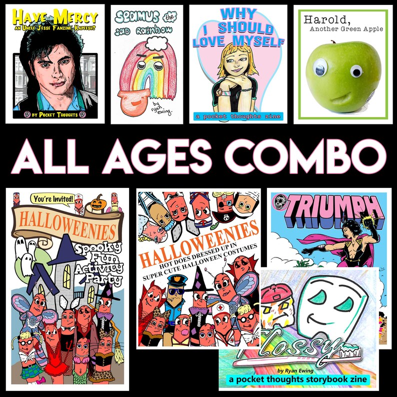 Halloweenies Zine – Hot Dog Halloween Costumes All Ages Combo