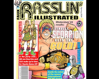 Faux Rasslin' Illustrated Zine: Wrestling Art & Satire