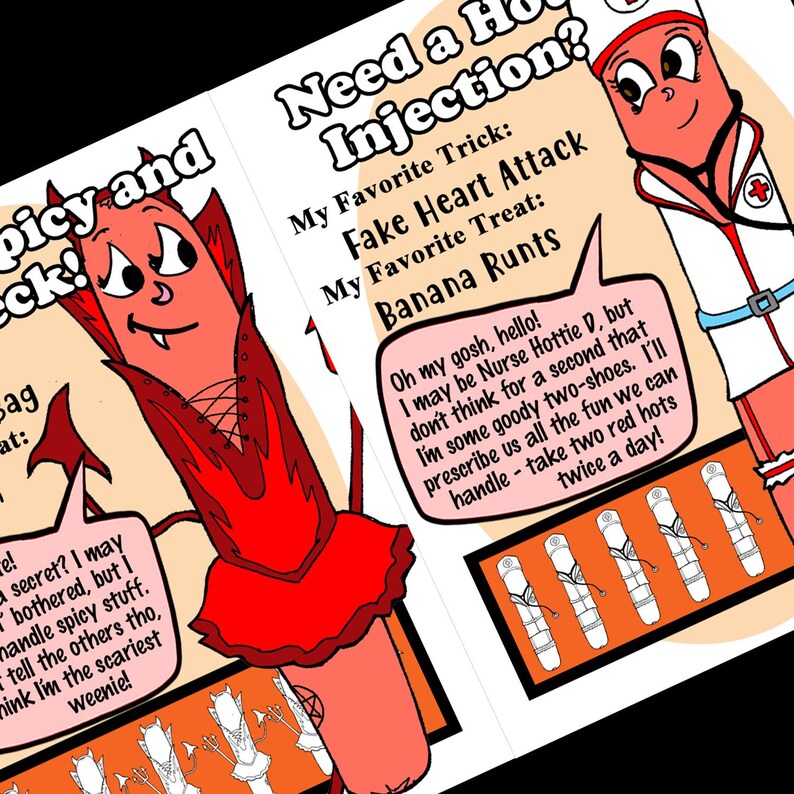 Halloweenies Zine – Hot Dog Halloween Costumes image 4