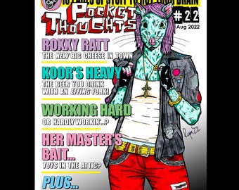 Pocket Thoughts Zine #22: Art, Comics, Quizzes, Mock Ads
