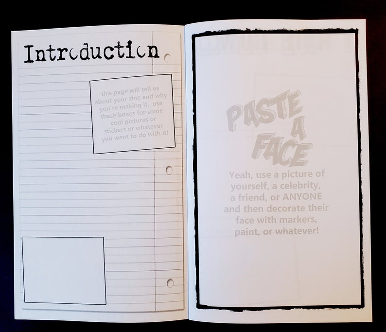 Make Your Own Zine an interactive DIY zine with prompts for writing, drawing, collage, art, poetry, journaling and more image 3