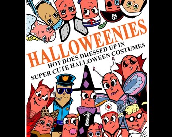 Halloweenies Zine – Déguisements d'Halloween pour hot-dogs