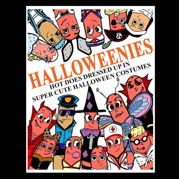 Halloweenies Zine – Hot Dog Halloween Costumes