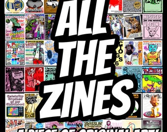 Zine Bundle: 60+ Art, Comic, Poetry Zines + Original Art