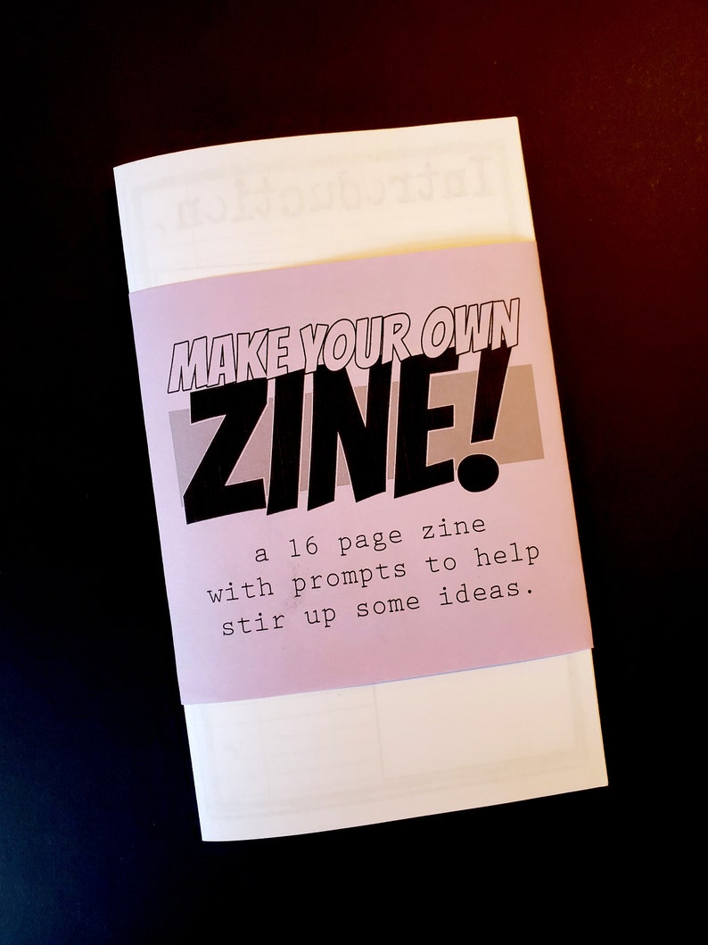 Make Your Own Zine an interactive DIY zine with prompts for writing, drawing, collage, art, poetry, journaling and more image 2