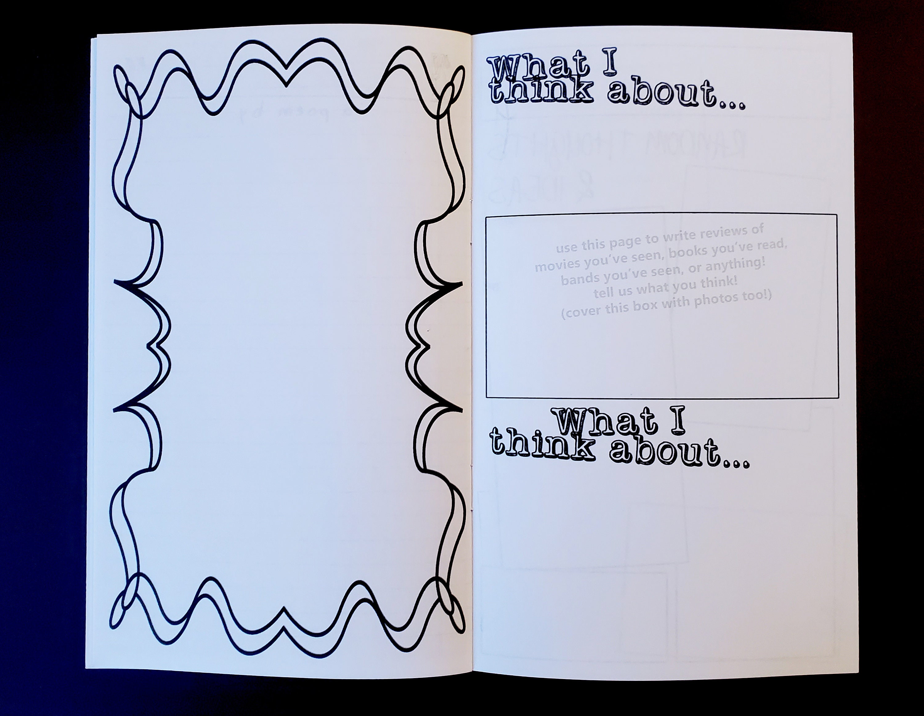 Make Your Own Zine an Interactive DIY Zine With Prompts for Etsy
