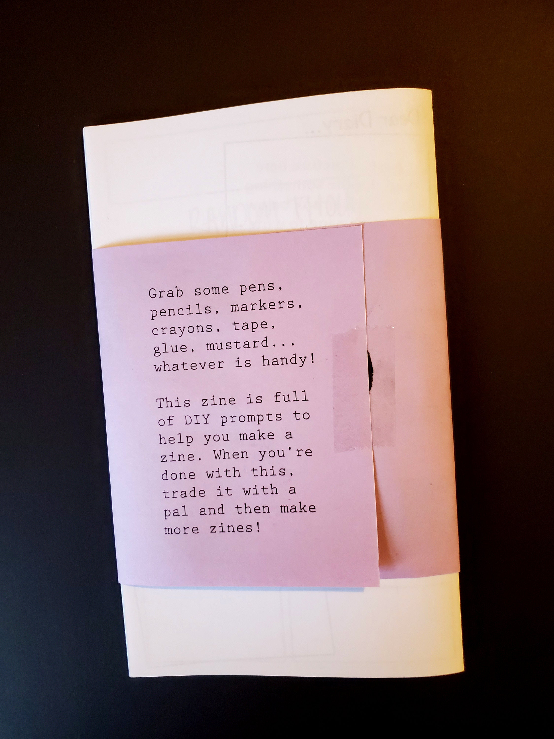 Make Your Own Zine an Interactive DIY Zine With Prompts for Etsy
