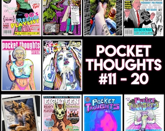 Pocket Thoughts Zine Collection: Art, Comics, Poetry