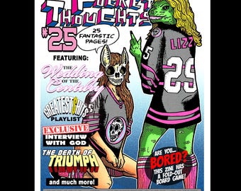 Pocket Thoughts #25 Zine: Anniversary Edition with Art, Comix & Board Game