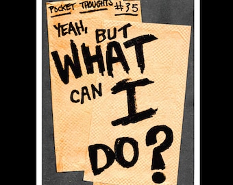 Pocket Thoughts #35: Collage Art Zine about Speaking Up