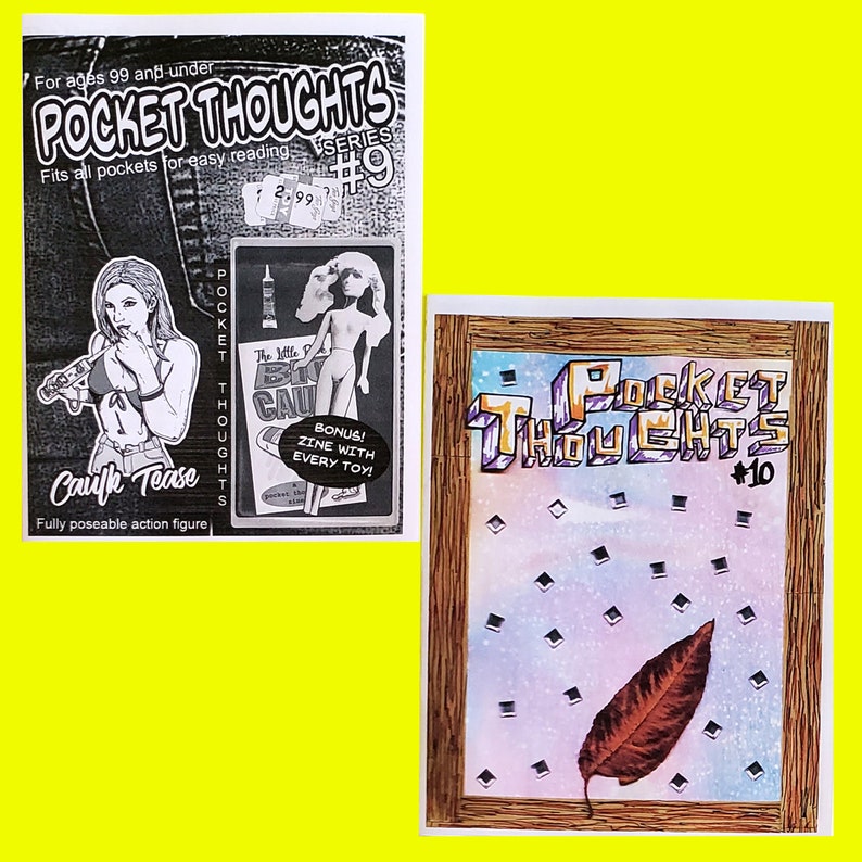 Pocket Thoughts 1-10 Zine Collection Bundle Pack featuring art, prose, comics, poetry, humor, photography, rants, and more image 10