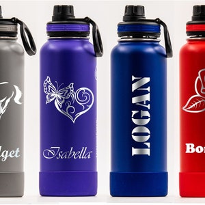 40 oz. E2M Fitness Water Bottle  Personalized Laser Engraved High