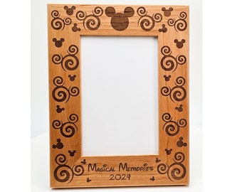 Disneyland, Disneyworld premade picture frames, 2 sizes: 5x7 and 4x6,  FREE SHIPPING