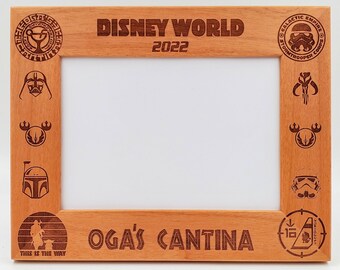 Star Wars, Oga's Cantina, Disneyland, Disneyworld, Personalized Picture Frame, FREE SHIPPING