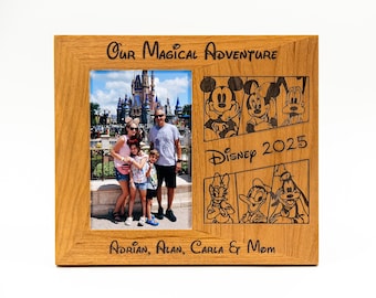 Magical Adventure, Personalized Picture frame, Disneyland, Disneyworld, FREE SHIPPING