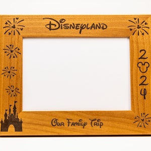 Fireworks and Castle, Personalized Picture Frames, 3 sizes: 4x6, 5x7 and 8x10 Custom Gift, Disney World, FAST & FREE Shipping