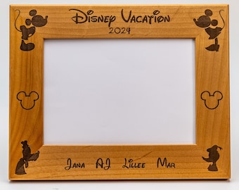 Personalized Picture Frames, 3 sizes: 4x6, 5x7 and 8x10 Custom Gift, Disneyland, Disneyworld, FAST & FREE Shipping