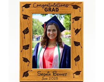 Graduation, Personalized Picture frame, FREE SHIPPING