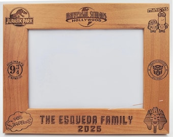 UNIVERSAL STUDIOS, Picture Frame, personalized, Hollywood or Orlando, FREE Shipping