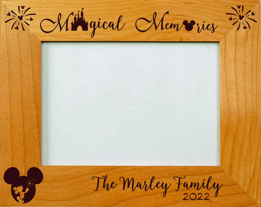 Magical Memories Disney, Personalized Picture Frames, 3 Sizes 4x6, 5x7