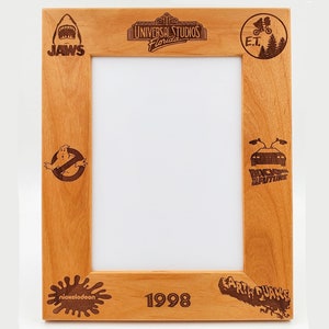 UNIVERSAL STUDIOS, Vintage logo, Picture Frame, personalized, Florida, Hollywood, FREE Shipping.