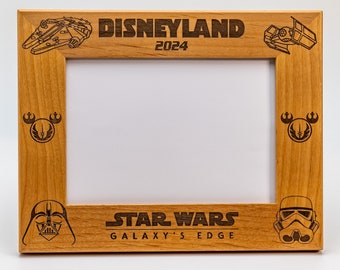 Personalized Picture Frame, Star Wars, Galaxy's Edge, Disneyland, Disneyworld, 5x7, FAST & FREE Shipping