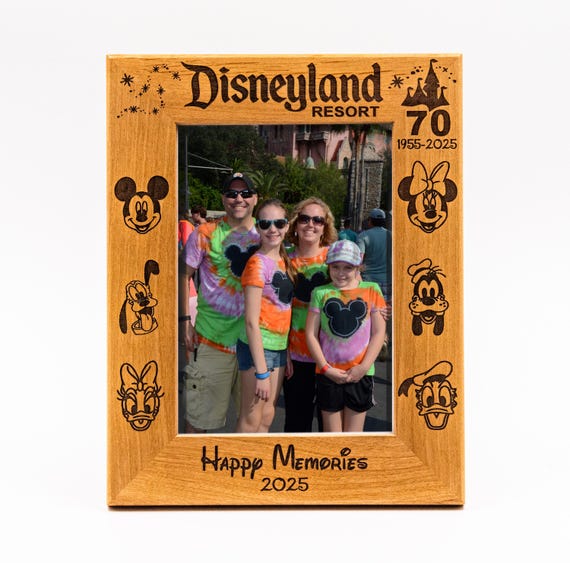 70th Anniversary Disneyland Resort, Personalized Picture Frame