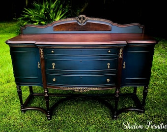 SOLD EXAMPLE---- Antique, Shabby chic dresser, hutch, bedroom set, nightstand, shelf, endtable, bed, table, chair, chairs, sideboard, buffet