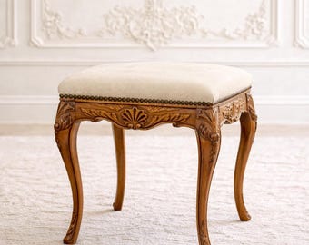 NEW! AVAILABLE! Antique French Renaissance bench, stool, desk seat chair