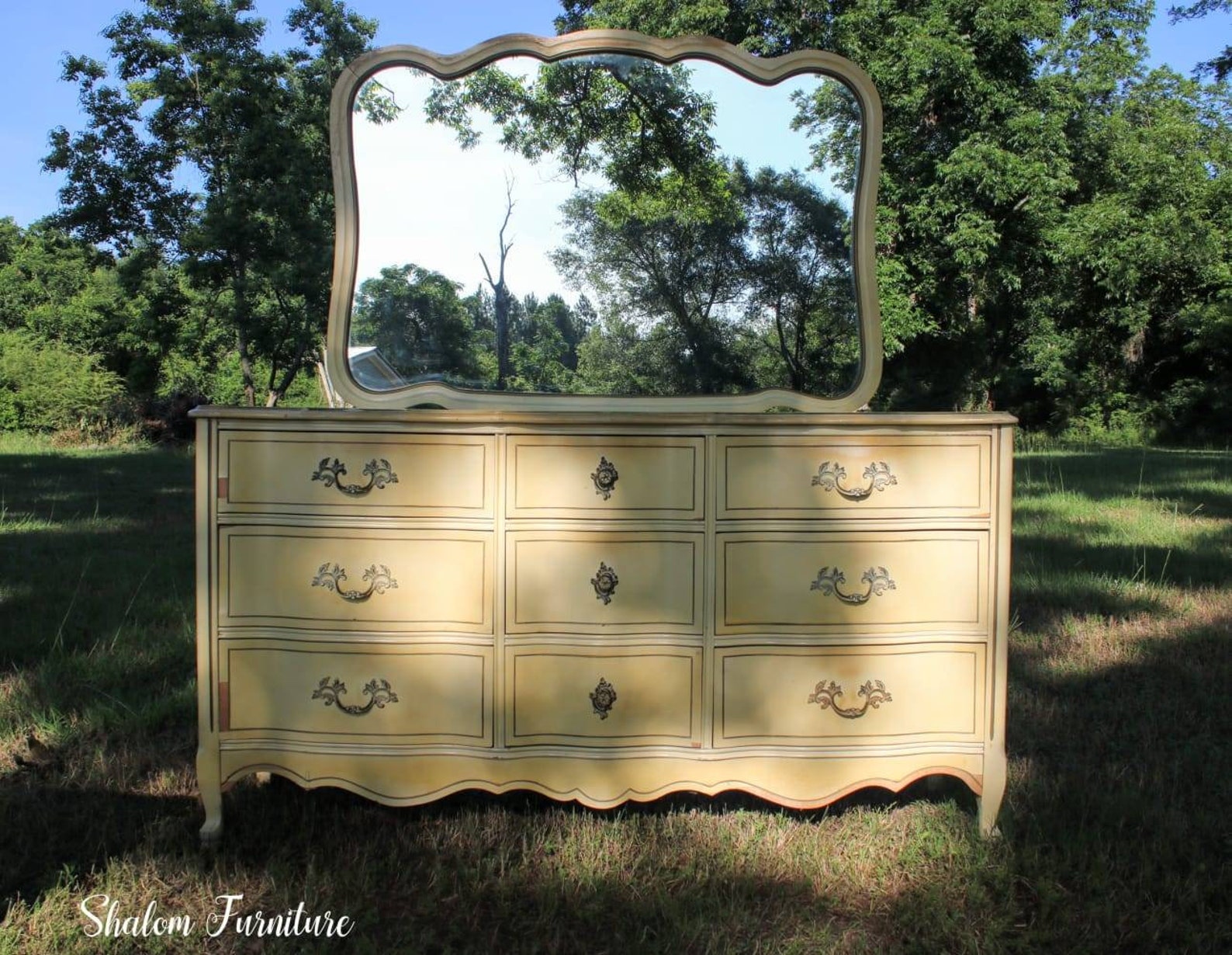 French Provincial Bedroom Suite/set. Longboy Dresser Mirror Etsy