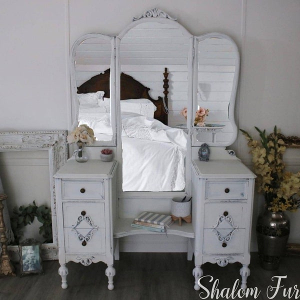 Antique Bedroom Vanity Etsy
