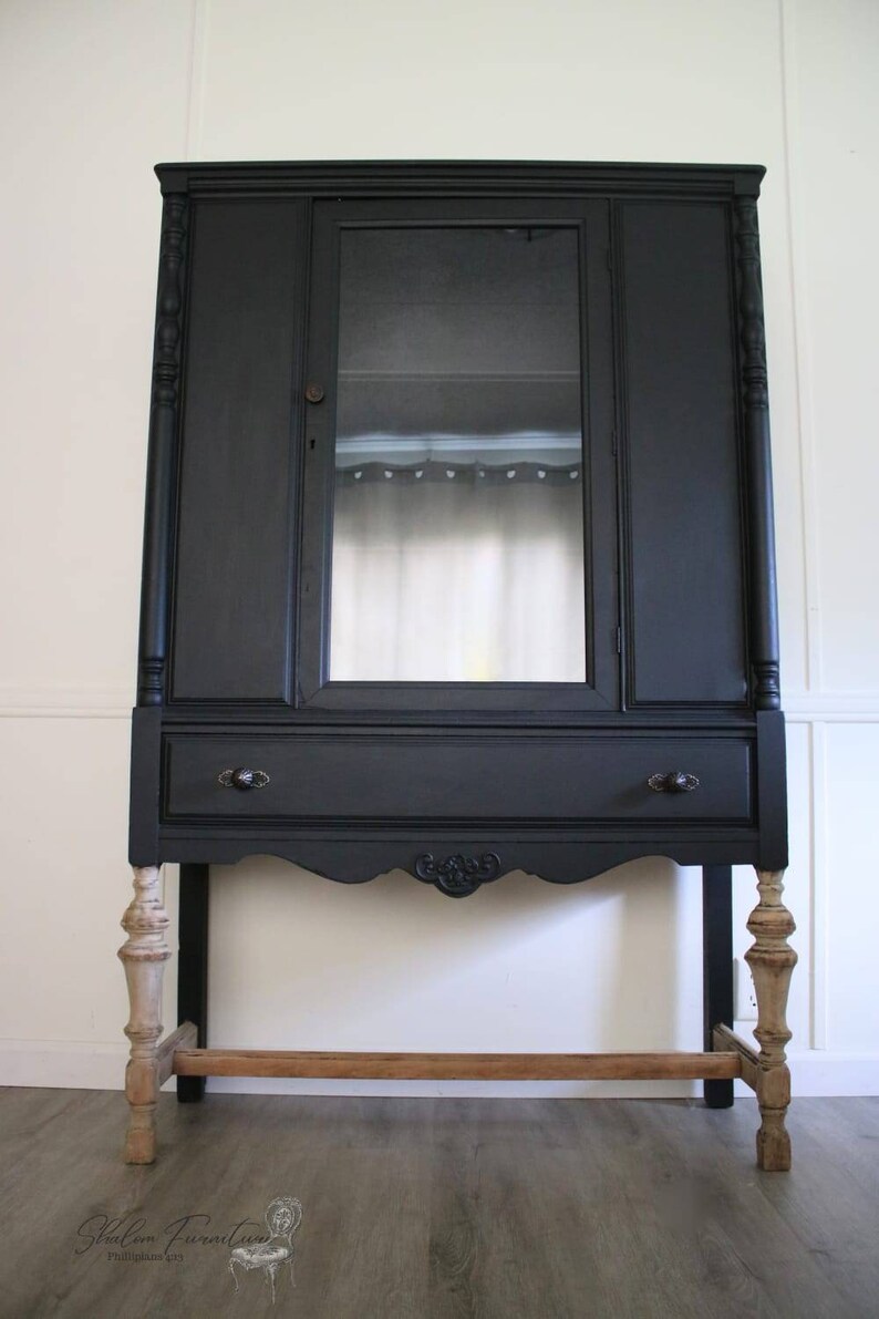 Antique Hutch Mid 1800s Wooden Hutch Vintage Hutch Display Etsy