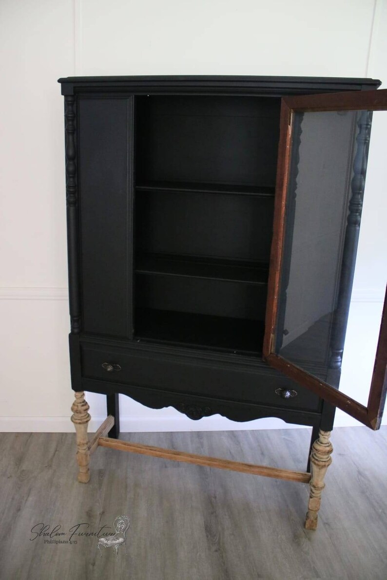 Antique Hutch Mid 1800s Wooden Hutch Vintage Hutch Display Etsy